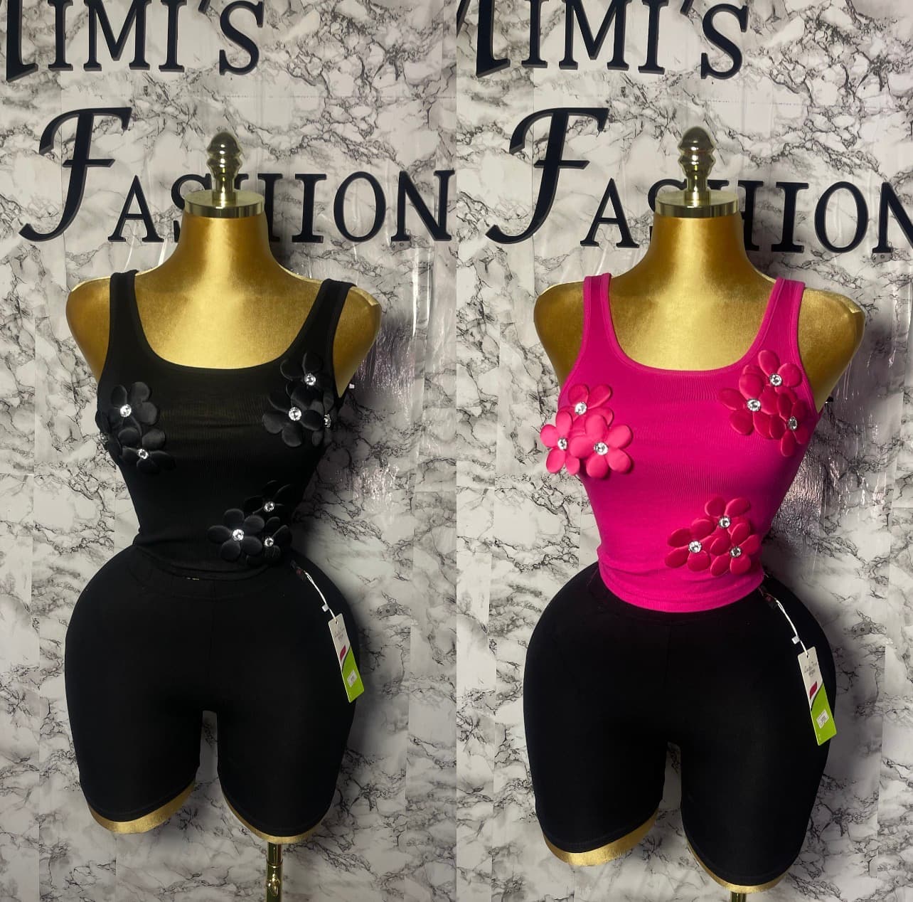 Flower Armless Tank top